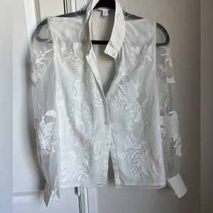 Beautiful white topshop blouse